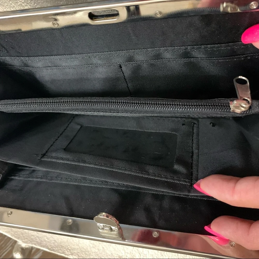 Rue 21 black w/animal stripes wallet clutch
